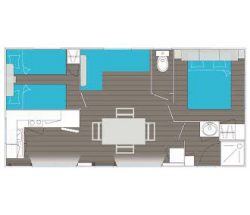 plan mobile-home Grand Large Camping Ar Kleguer