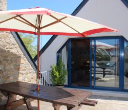 Terrasse gite finistère nord Ty Nevez 8 pers.