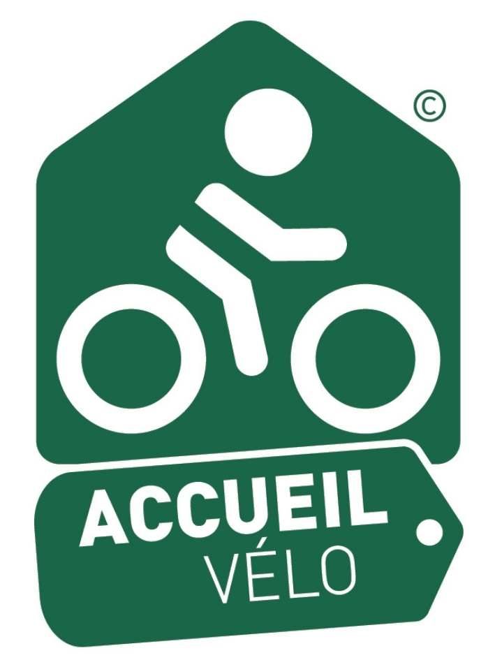Logo accueil Vélo - Camping Ar Kleguer proche vélodyssée
